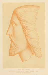 Tête en terre cuite de Jésus-Christ - French School