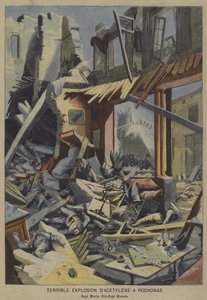 Terrible explosion de gaz acétylène dans un café à Rognonas, France - French School