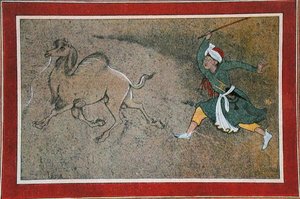 Le conducteur de chameau en colère, illustration des 