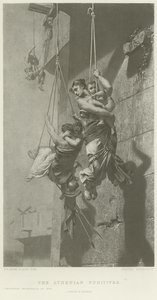 Les fugitifs athéniens (gravure) - French School