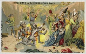 Le Bal des Ardents, Hôtel Saint-Pol, Paris, 1393 - French School