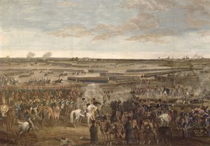 La bataille de Leipzig, détail de Napoléon au premier plan, 18 octobre 1813 (détail)