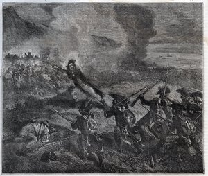 La bataille de Loano a eu lieu les 23-24 novembre 1795 pendant la guerre de la Première Coalition - Nouvelle Encyclopédie Nationale par Maurice La Charest - 1870 - French School