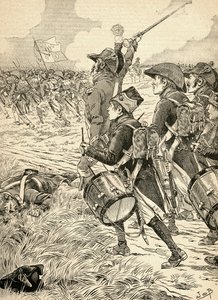 La bataille de Marengo, Italie en 1800, entre les forces françaises sous Napoléon Bonaparte et les Autrichiens. De l