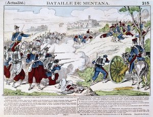 La bataille de Mentana le 3 novembre - French School