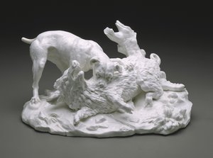 La chasse au sanglier, vers 1751 - French School