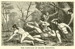 Les Caboclos du Brésil tirant - French School