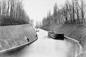 Le Canal du Centre à Genelard - French School