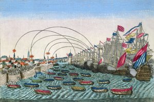 La Capture de La Havane par les Anglais en 1762 - French School