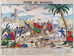 La Capture de Mascara par les Français commandés par Bertrand Clauzel en 1835 - French School