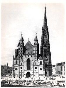 La cathédrale Saint-Étienne à Vienne, 1821