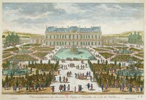 Le Château et le Jardin de Clagny à Versailles - French School