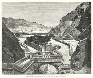 Les citernes de Tawila, Aden, restaurées par les Britanniques - French School