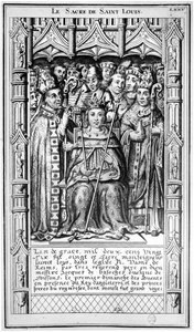 La consécration de Saint Louis en 1226, XVIe-XVIIe siècle - French School