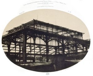 La Construction du marché central des Halles, extrait de la Revue générale de l