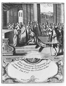 Le couronnement de Charles le Chauve en 875 - French School