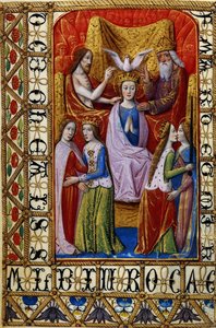 Le Couronnement de la Vierge par la Sainte Trinité, c.1500 - French School