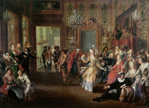 Le Bal costumé - French School