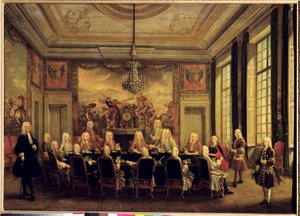 Le Conseil de Régence pour la Minorité de Louis XV (1710-74) - French School