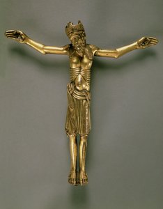 Le Christ crucifié, français, seconde moitié du 12ème siècle - French School