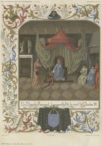 Le dauphin recevant la nouvelle de la mort de Charles VI - French School