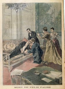 La mort de Félix Faure (1841-99) de Le Petit Journal, 26 février 1899 - French School