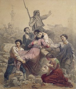 La mort de Monseigneur Affre (1793-1848) 25 juin 1848 - French School