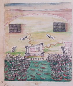 Le siège hollandais de Pondichéry en août 1693, illustration du journal de voyage d