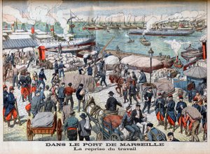 La fin de la grève à Marseille, illustration de 