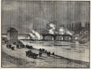 La guerre franco-prussienne - La défense de Paris - incendie du pont d