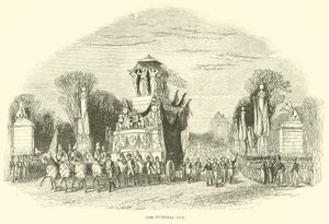 Le Char Funèbre (gravure) - French School