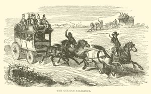 La diligence allemande (gravure)