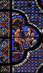 La fenêtre du Bon Samaritain : Adam et Ève sous l