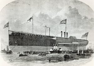 Le Great Eastern, illustration de Le Nouvel Illustré, 1867 - French School