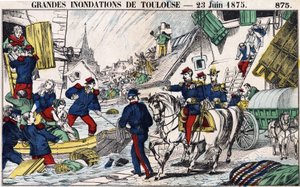 Les grandes inondations de Toulouse le 23 juin - French School
