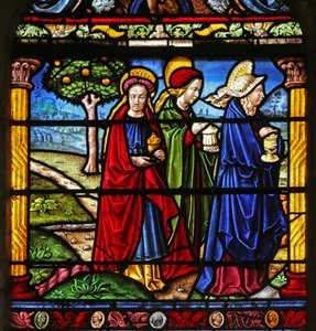 Les Saintes Femmes au tombeau du Christ - French School