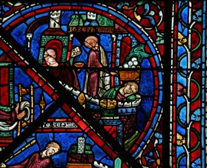 La fenêtre de Joseph : Le rêve du Pharaon des sept années grasses et des sept années maigres - French School