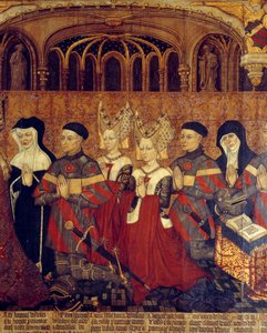 La famille Jouvenel des Ursins. Détail des femmes enfants de Jean Juvenal et prélats - French School