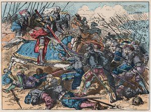 Le roi de France François Ier (1494-1547) à la bataille de Marignan les 13 et 14 septembre 1515 - François Ier (1494-1547) à la bataille de Marignan - French School