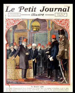 Le dernier calife, Abdul Majid II (1868-1944) déposé du trône par l