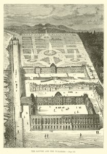 Le Louvre et les Tuileries - French School
