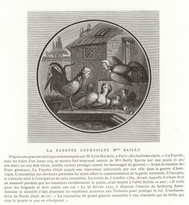 Le marquis de Lafayette courtisant Madame Bailly - French School