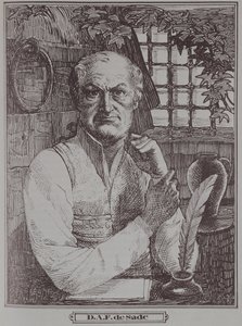Le Marquis de Sade (1740-1814) en prison - French School
