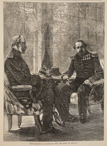 La rencontre de Napoléon et du roi de Prusse, septembre 1870, illustration de l