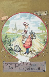 La Laitière et le Pot au lait - French School