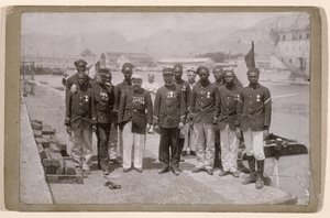 La Mission Marchand, partie de Loango, au Congo, et arrivée à Fachoda, Soudan, 1897-98 - French School