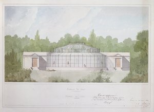 La Maison des Singes au Jardin des Plantes à Paris, 1835 - French School
