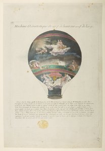Le ballon Montgolfier avec des 