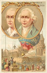 Les frères Montgolfier - French School