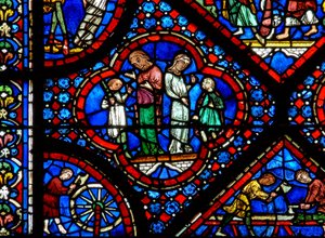 Fenêtre de Noé : une paire de nephilim - French School